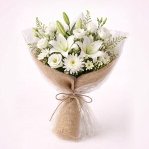 זר חגיגה בלבן